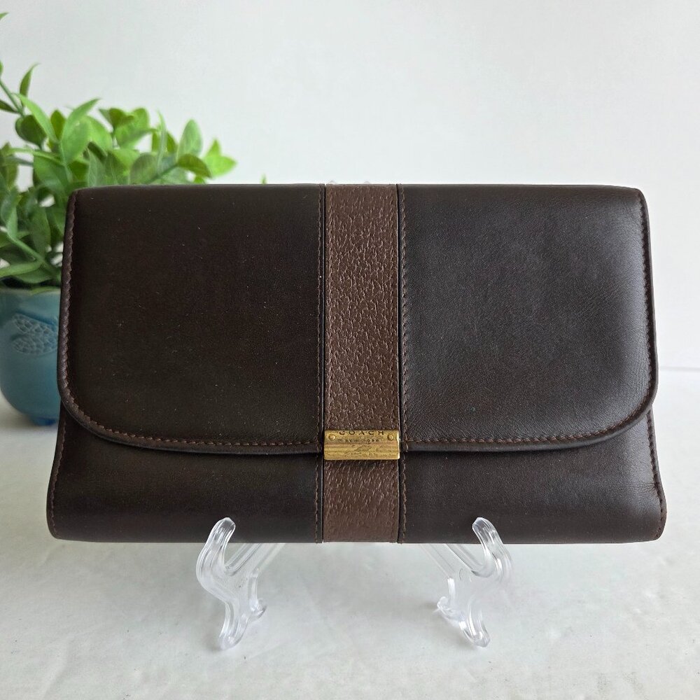 EUC Vintage Coach Bridle Collection Wallet in Mahogany – Italy
